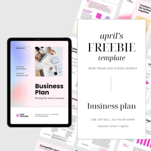 Canva Template with Master Resell Rights | PLR Digital Product | Editable Social Media & Planner Kit