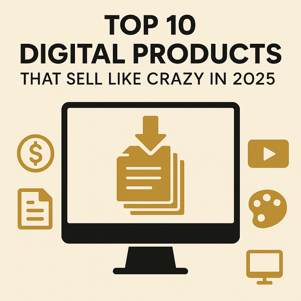 Top 10 Digital Products That Sell Like Crazy